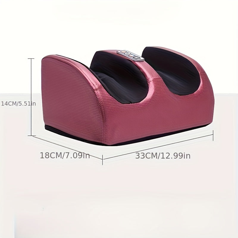 Multi-Style Electric Foot Massager with Listed Heat and Kneading Functions, Black or Red Enhanced Model Labels for Manufacturer-Approved Personal Care Use
