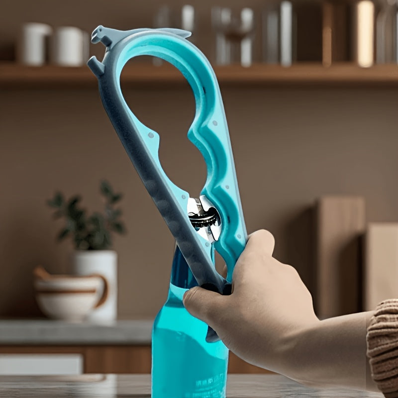 Non-Slip Jar and Bottle Opener with Ergonomic Silicone Handle, Manual Kitchen Lid Gripper in Multiple Colors and Styles for Everyday Cooking and Meal Prep