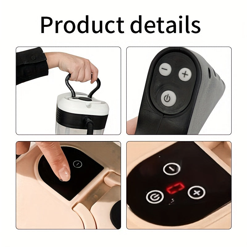 Pressurized Steam Cleaner for Kitchen and Bathroom, Handheld Cleaning Machine with Listed 105°C Steam, Three-Brush and Glass Scraper Kit Options