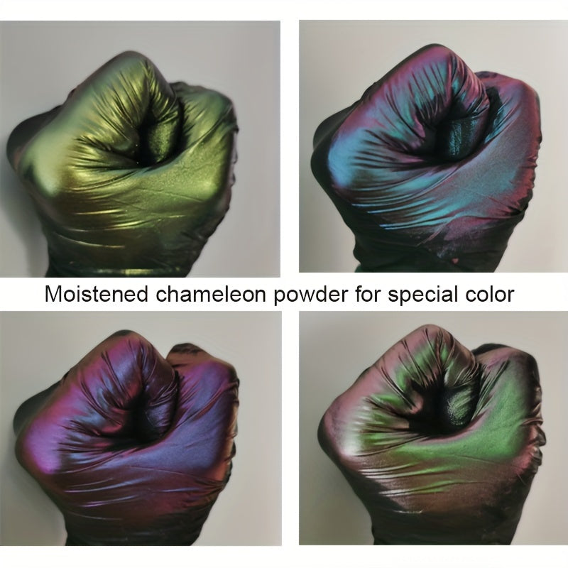 Six Color Chameleon Craft Powder Set with Listed 5g per Color, Decorative Pigment Selection for Compatible Resin Art, Mold Coloring and Adult Creative Projects