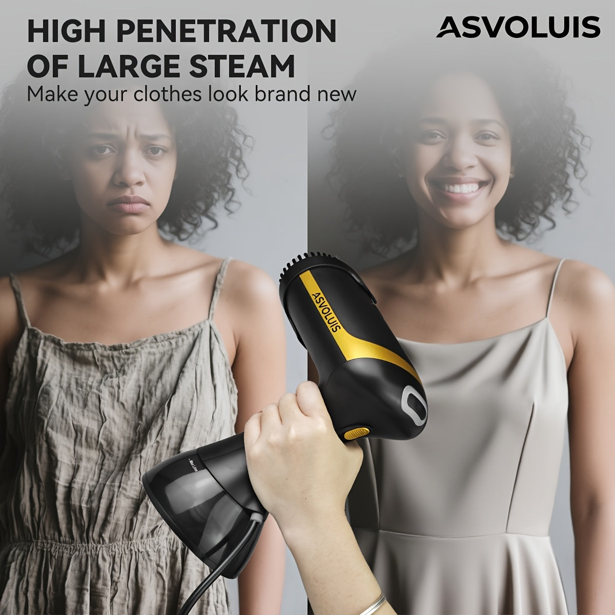 ASVOLUIS Handheld Garment Steamer for Clothing Care, Portable Steam Appliance in Seven Style Options with Select Brush and Gift Box Packages