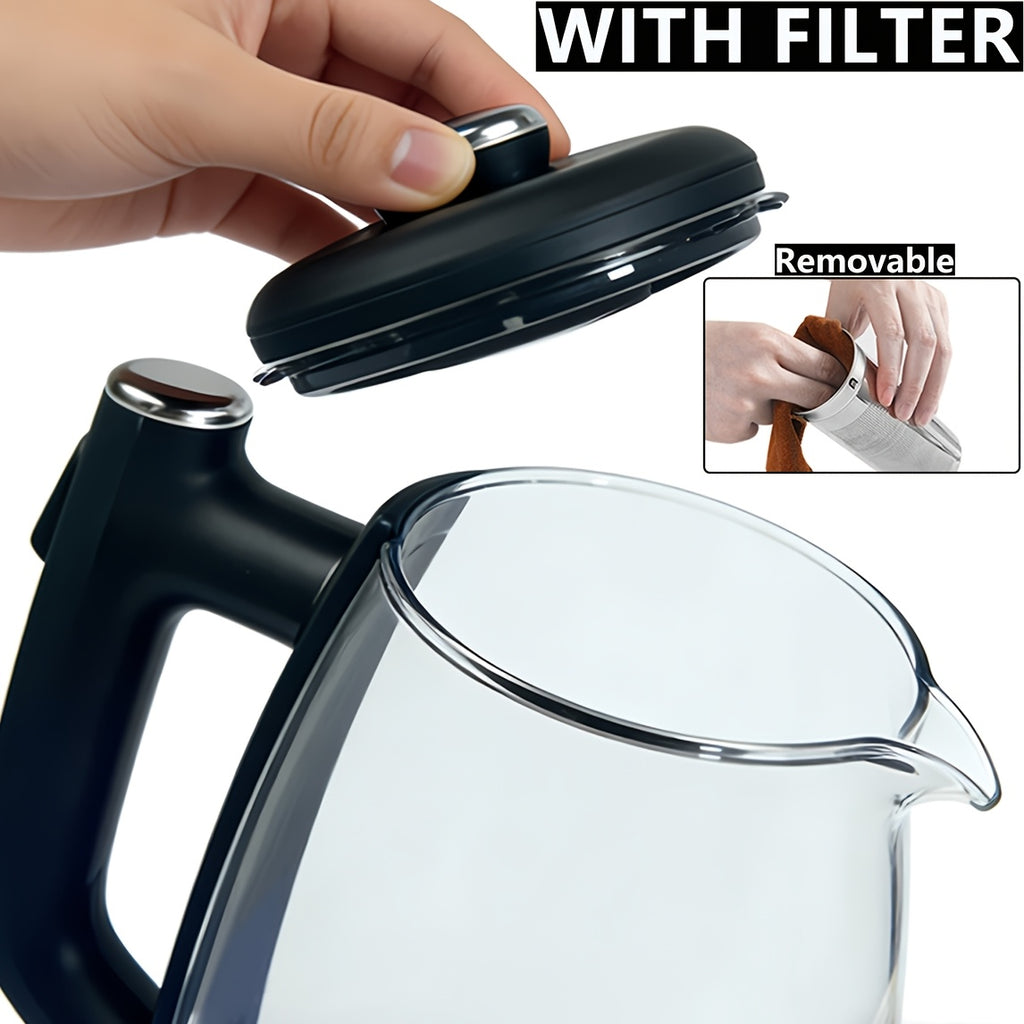Fast Heating Electric Kettle 1150W, Hot Water Boiler with Overheat Protection and Removable Stainless Steel Filter, Easy to Clean Kettle for Tea, Coffee and Daily Drinking Water