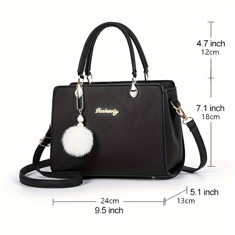 Small Top-Handle Satchel Bag for Women with Pendant, Crossbody and Shoulder Purse in Seven Listed Color and Floral Options for Everyday Outings