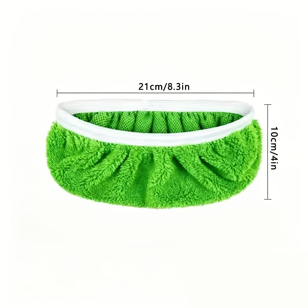 Reusable Microfiber Mop Pads in Green, 15 Washable Cleaning Cloths for Dry Sweeping and Wet Mopping with Listed Swiffer Sweeper Compatibility, Mop Not Included