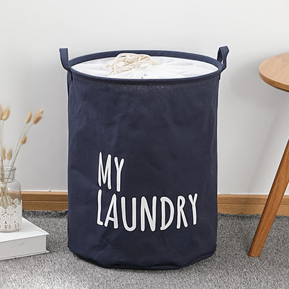 Half-Ring Handle Laundry Basket, Foldable Fabric Clothes Hamper in 16.64, 21.66 or 25.1 gal Options for Bedroom and Laundry Room Organization