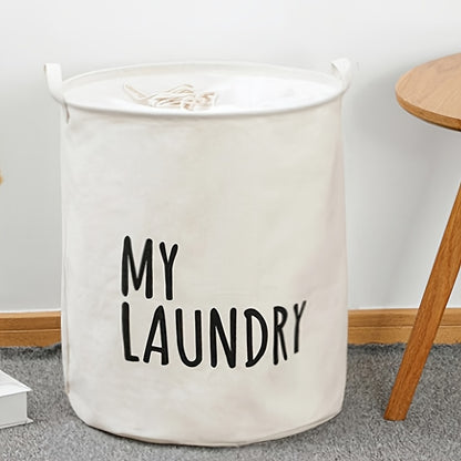 Half-Ring Handle Laundry Basket, Foldable Fabric Clothes Hamper in 16.64, 21.66 or 25.1 gal Options for Bedroom and Laundry Room Organization