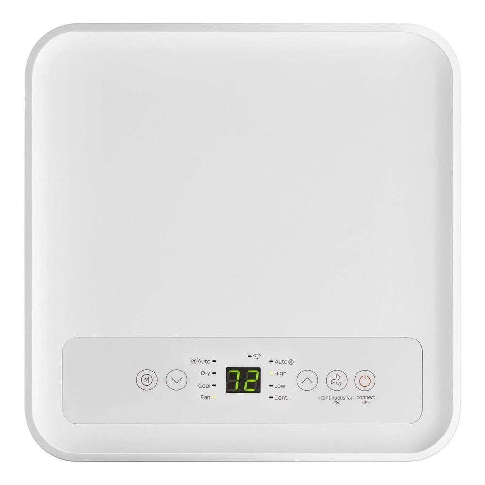 Vissani Portable Air Conditioner in White, 115V 3-in-1 Unit with Remote, 24-Hour Timer, Washable Filter and Casters, 5000 or 6000 BTU-Labeled Options