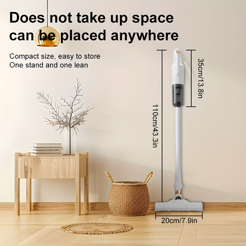 Cordless Handheld Vacuum 5-in-1 in White, Rechargeable Home and Car Vacuum Cleaner for Pet Hair, Carpets and Hard Floors, Listed 45-Minute Runtime