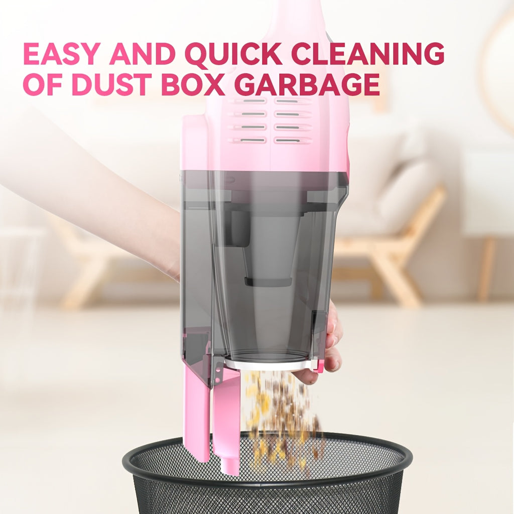 600W Bagless Stick Vacuum INSE with Listed 20kPa Suction and 18-Foot Cord, Handheld Cleaning Format in Seven Colors for Compatible Floors and Pet Hair Cleanup