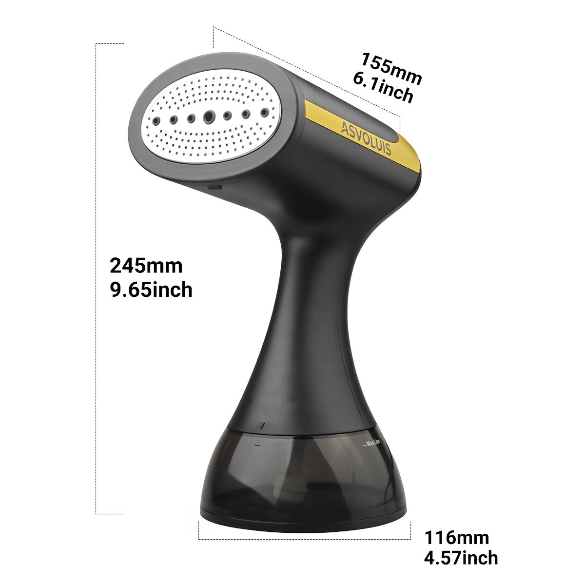 ASVOLUIS Handheld Garment Steamer for Clothing Care, Portable Steam Appliance in Seven Style Options with Select Brush and Gift Box Packages
