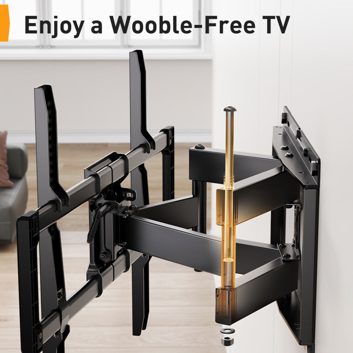 TV Wall Mount with F15 and F11-US Full Motion Options or K1 TV Hanger, Listed 40–86 Inch Screen Range for Compatible Living Room and Home Theater Installations