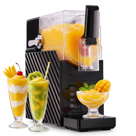 No-Ice Slush Drink Maker with Listed 85oz Capacity, Three Preset Programs, LED Display and Auto-Clean Function for Compatible Home Frozen Beverage Recipes