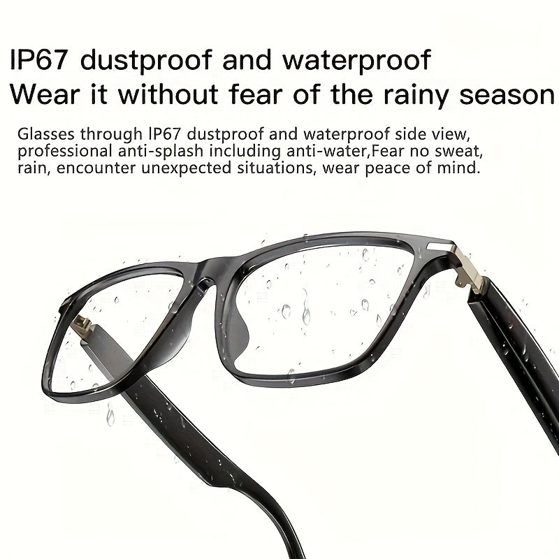 Audio Translation Glasses with 160-Language Real-Time Translation, GPT Chat Features, Built-In Microphone and Speaker, Music Playback and Hands-Free Calls