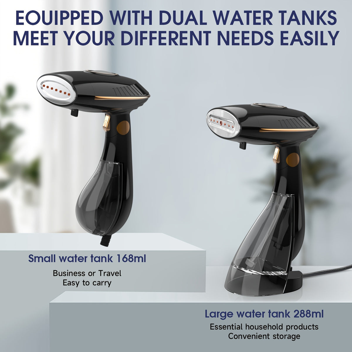 Clothes Steamer by PANCERKA, 1500W Handheld Garment Steamer with Continuous Steam and Quick Heating for Home and Travel Clothing Care, US Plug