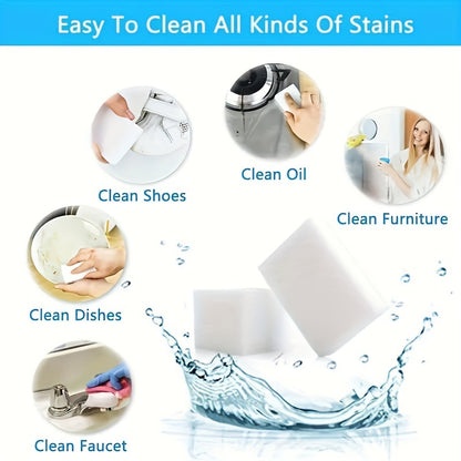 Melamine Sponge Eraser Pads in 2, 6 or 12 Piece Packs, Household Foam Scrubbers for Compatible Kitchen Sinks, Bathroom Fixtures, Floors and Walls