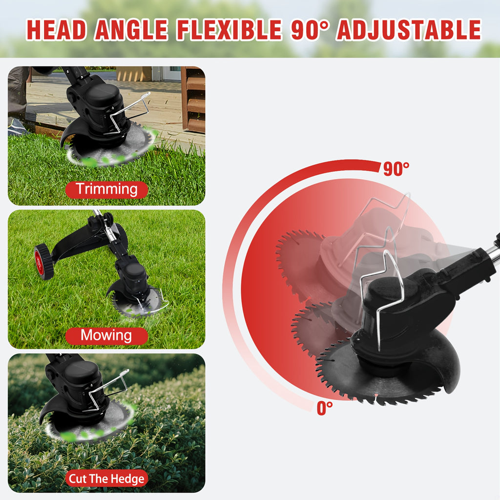 Cordless Weed Trimmer with Listed 24V Power, Standard and Long Range Two-Battery Options plus Additional Styles for Home Lawn, Garden and Yard Maintenance