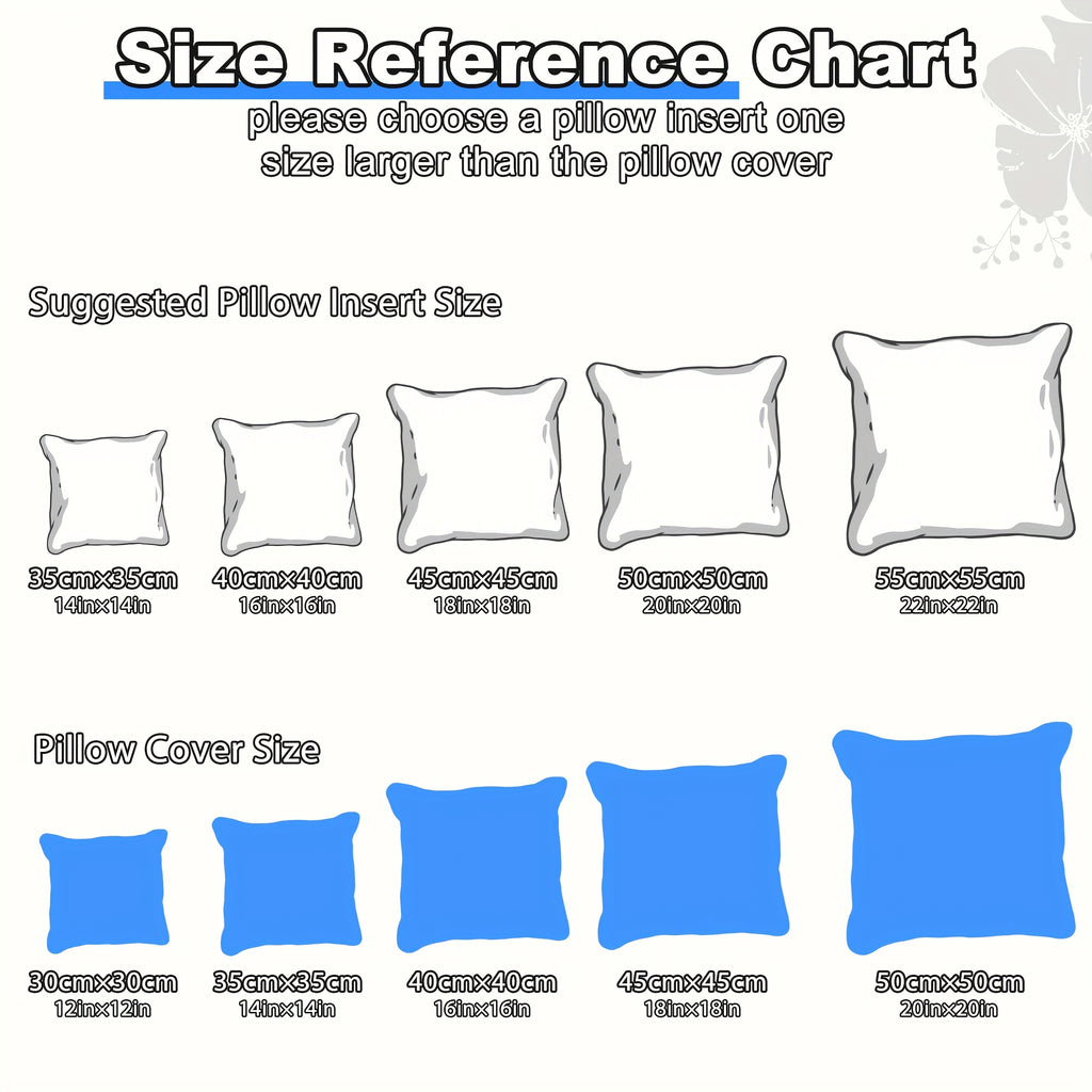 Square Throw Pillow Inserts Set of Four with Listed 7D Polyester Filling, 14, 16, 18 or 22 Inch Size Options for Sofa, Bedroom and Patio Cushion Covers