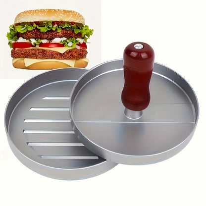 Burger Patty Press Set for Homemade Beef, Cheese and Vegetable Burgers, Two-Piece Selection for Kitchen Meal Prep and Backyard BBQ Patty Shaping