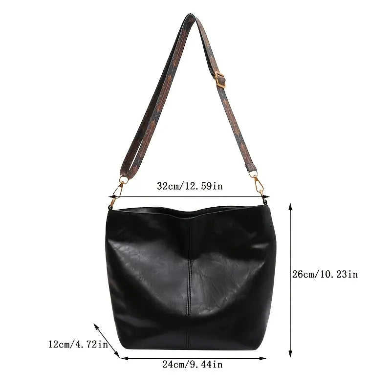 Women's Messenger Bag with Wide Strap, Green Black or Brown-1 Casual Fashion Carry Options with Tote-Style Reference for Everyday Errands and Outfit Pairing