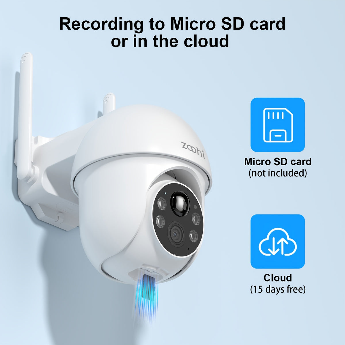 4MP Solar WiFi Security Camera with 355-Degree Pan and 90-Degree Tilt, Outdoor Battery Camera with Color Night Vision, Motion Detection and Two-Way Audio