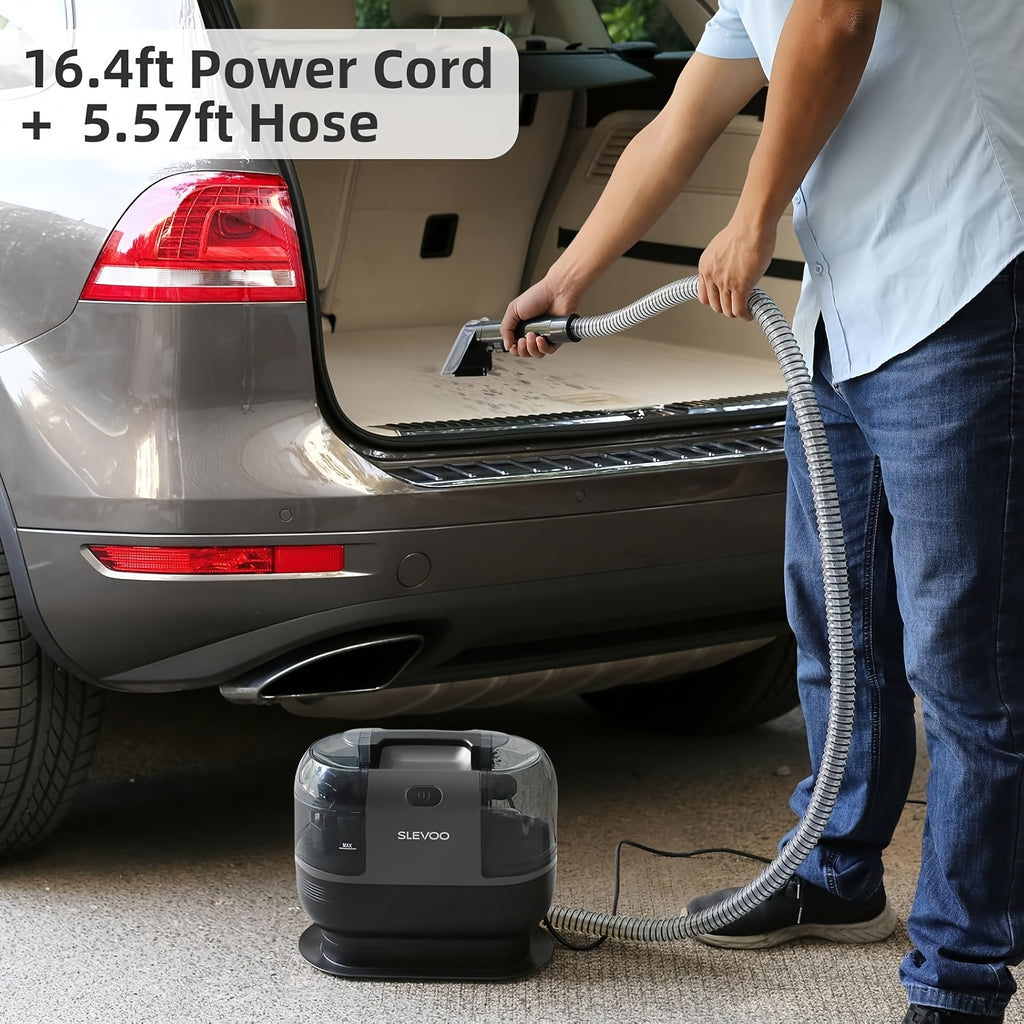 Carpet Spot Cleaner with 20kPa Suction, 500W Portable Upholstery Cleaning Machine with Dual Water Tanks and Detachable Hose for Pet Messes, Rugs and Car Seats