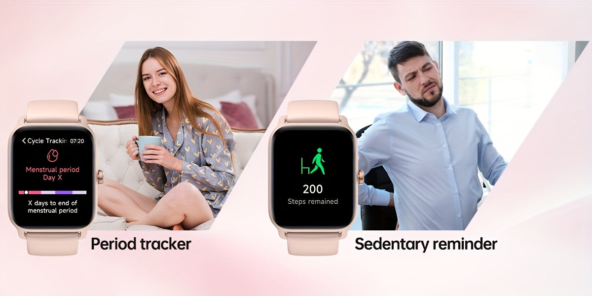 Sports Tracking Smartwatch by FAWEIO for Men and Women, 1.8-Inch Display with Call Answering and Making, 100+ Sports Modes and Pedometer for iPhone and Android