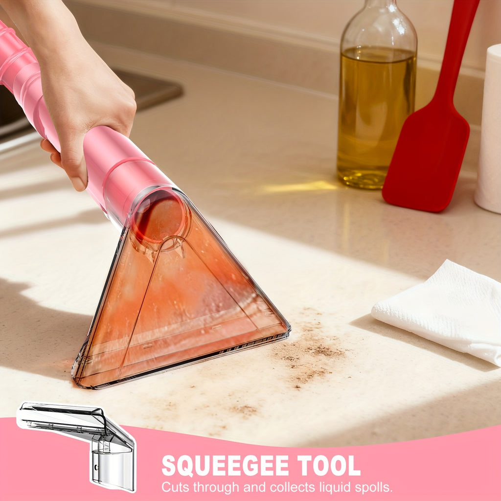 Dual-Brush Carpet Spot Cleaner with Listed 30 Oz Tank, 25kPa Suction and Self-Cleaning System, Pink, Violet or New Blue Options for Compatible Upholstery and Car Fabrics