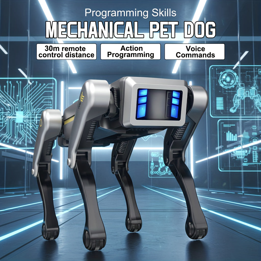 Remote Control Robot Dog Smart Toy-DOG with Listed 2.4GHz Control, Dance and Story Functions plus App Action Programming and Voice-Control Wording for Interactive Play