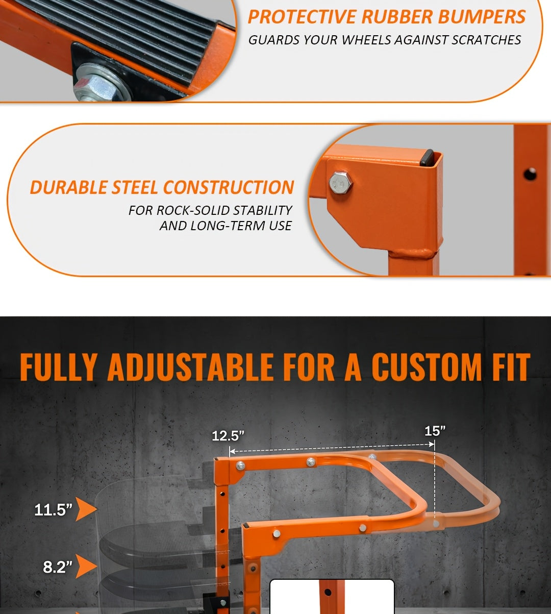 Foldable Tire Step for Compatible Truck and SUV Roof Rack Access, Adjustable Standing Platform with 300 lb, 650 lb or Upgraded Quick-Clip Option Labels