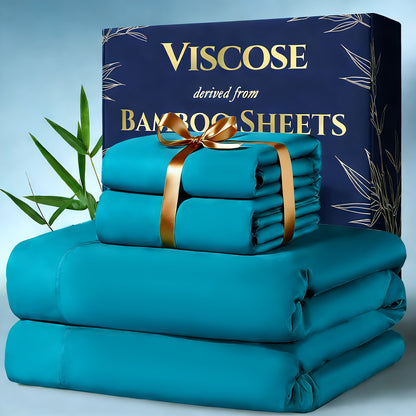 Three or Four Piece Bedding Sheet Set with Listed Extra Deep Pockets, Twelve Color Options and Twin, Full, Queen or King Sizes for Bedrooms and Guest Rooms