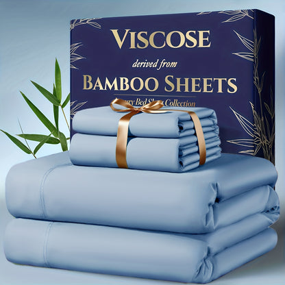 Three or Four Piece Bedding Sheet Set with Listed Extra Deep Pockets, Twelve Color Options and Twin, Full, Queen or King Sizes for Bedrooms and Guest Rooms