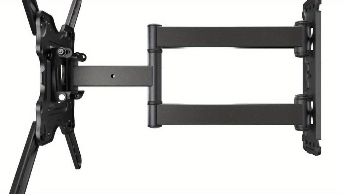 Full Motion TV Wall Mount in Black with Swivel Extension Arm, Tilt and Leveling, 26–55 or 26–60 Inch Options, Listed Maximum VESA 400 x 400mm