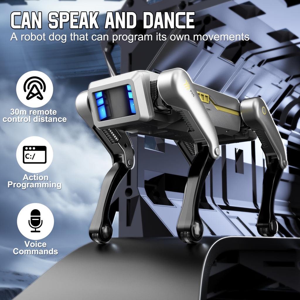 Remote Control Robot Dog Smart Toy-DOG with Listed 2.4GHz Control, Dance and Story Functions plus App Action Programming and Voice-Control Wording for Interactive Play
