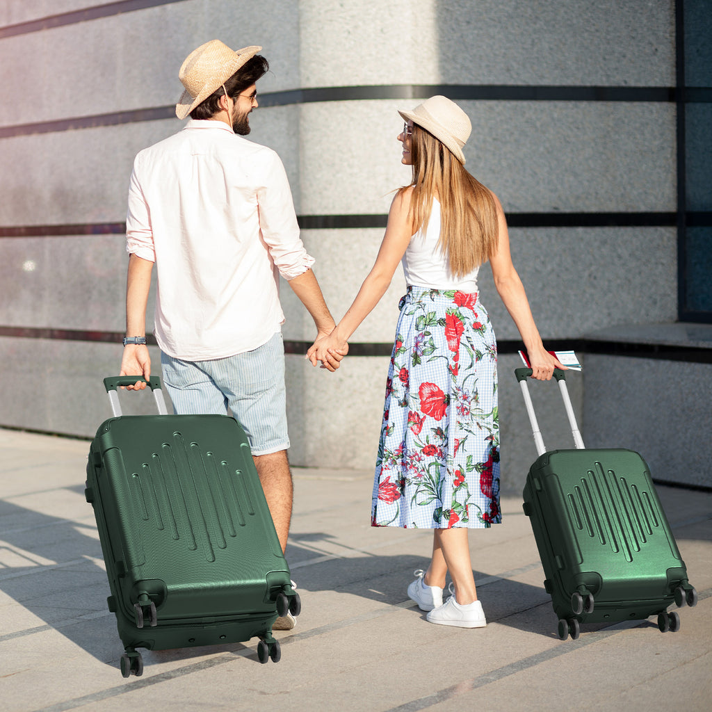 ABS Hardshell Spinner Luggage with Listed TSA Lock, 20, 24 or 28 Inch Size Options in Five Colors for Vacation Packing, Business Trips and Everyday Travel