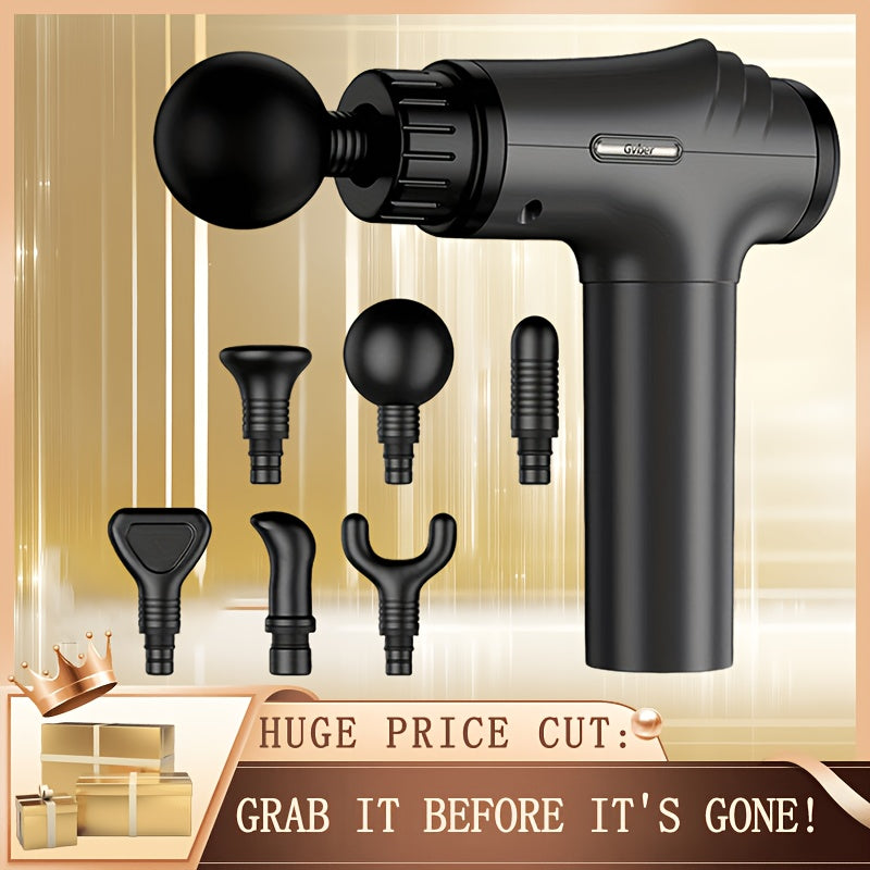 Massage Gun Deep Tissue, 30-Speed Handheld Electric Muscle Massager with 9 Massage Heads, High-Power Percussion Massager for Back, Legs, Arms, Full Body, Post-Workout Recovery, Athlete Gift