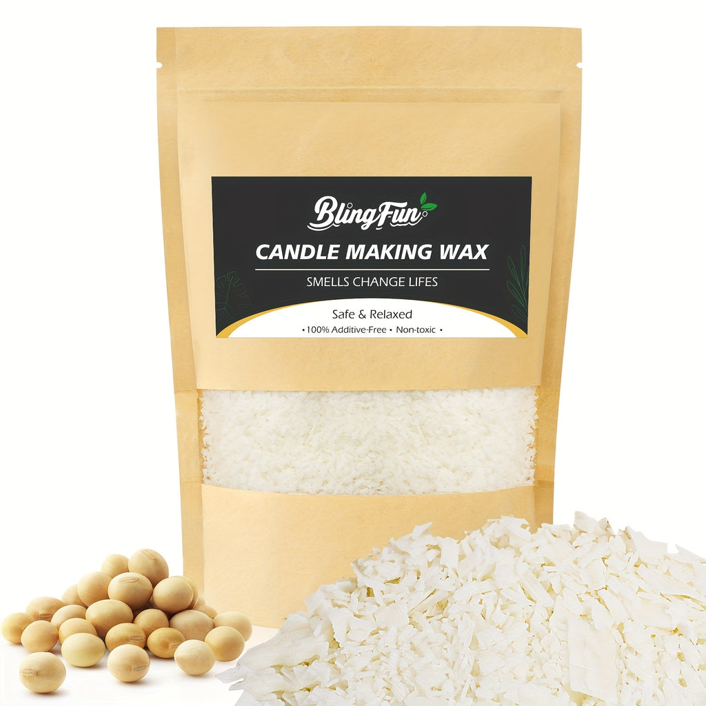 White Beeswax by BlingFun for Candle Making, 2LB 32OZ Granular Wax Supply for Compatible Scented Candle Projects, Decorative Crafts and Handmade Gift Planning
