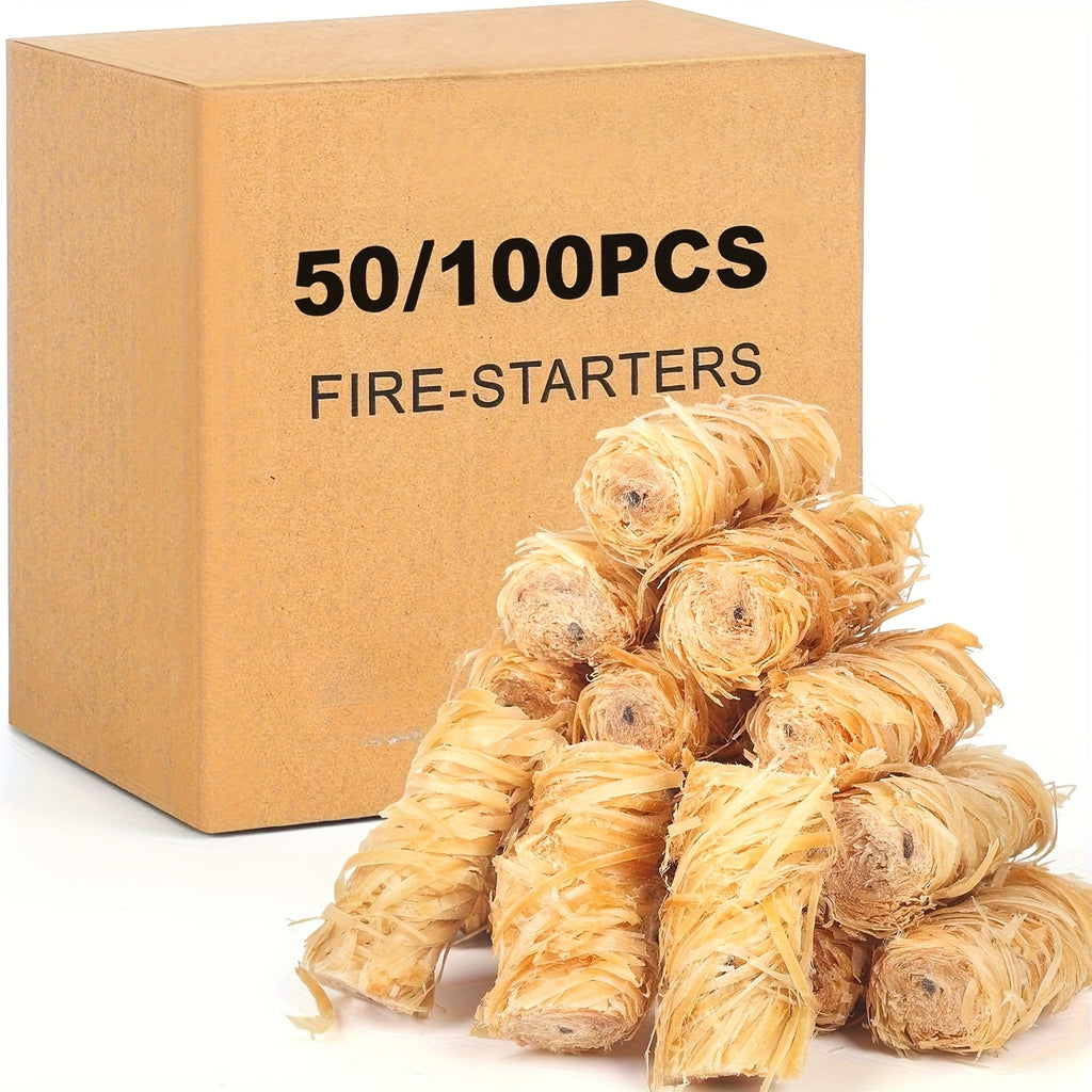 Outdoor Fire Starters, Model 100 Firelighters for Compatible Wood and Charcoal Fires, Camping Cookouts, BBQ Grills and Permitted Fire Pit Gatherings