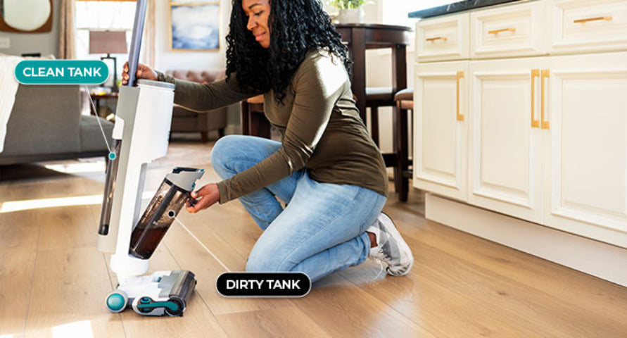 Kenmore AquaLite 3-in-1 Cordless Wet Vac, Hard Floor Vacuum and Mop Combo with 8kPa Suction, Automatic Air-Drying Self-Cleaning Mop and 35-Min Runtime, Lightweight Floor Washer for Tile, Hardwood and Everyday Messes, White
