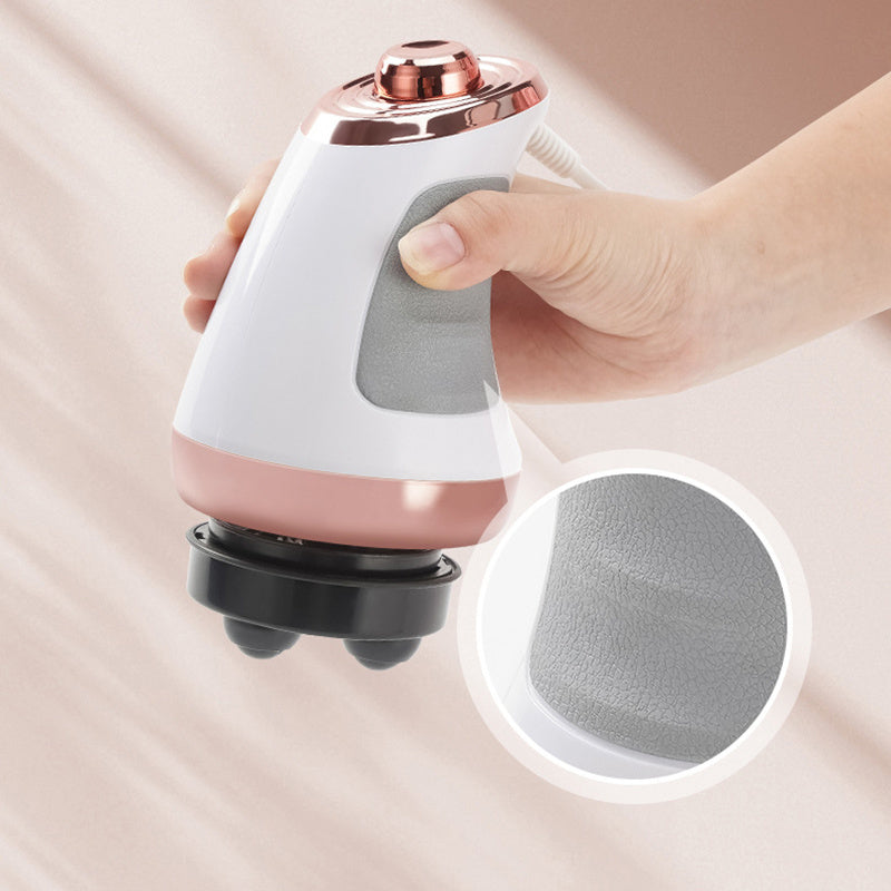 Variable Speed Body Massager with Five Interchangeable Heads and Three Washable Pads, Handheld Vibration Personal-Care Device for Home Massage Routines