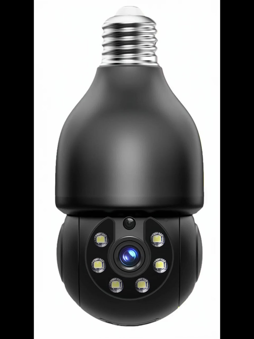 5MP Indoor Pet Monitoring Bulb Camera with Pan-Tilt Viewing, Color Night Vision, Motion Alerts and Two-Way Voice in One, Two or Four Camera Options
