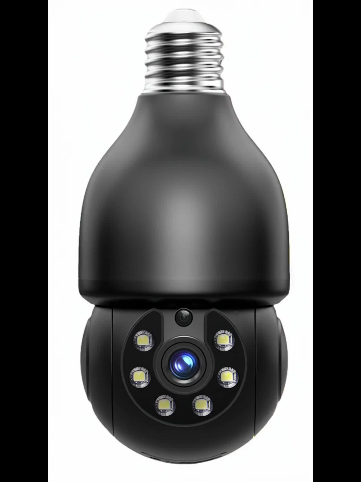 5MP Indoor Pet Monitoring Bulb Camera with Pan-Tilt Viewing, Color Night Vision, Motion Alerts and Two-Way Voice in One, Two or Four Camera Options