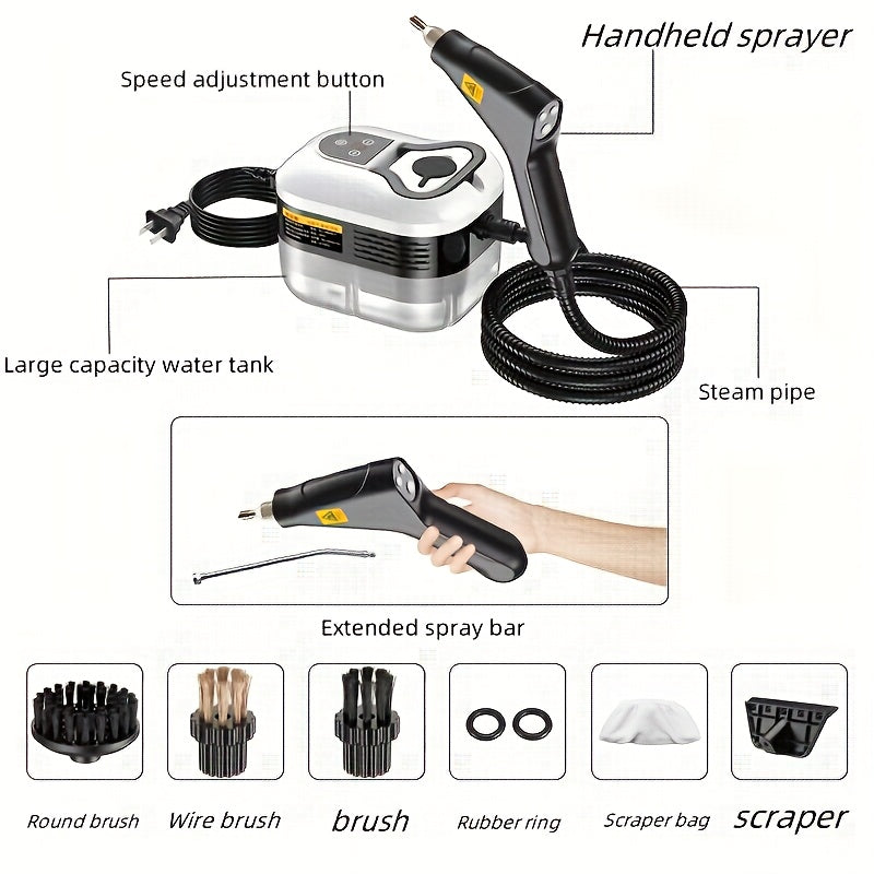 Portable Steam Cleaning Machine for Home, Handheld High-Temperature Cleaner for Suitable Kitchen Surfaces and Upholstery with Seven Model Options