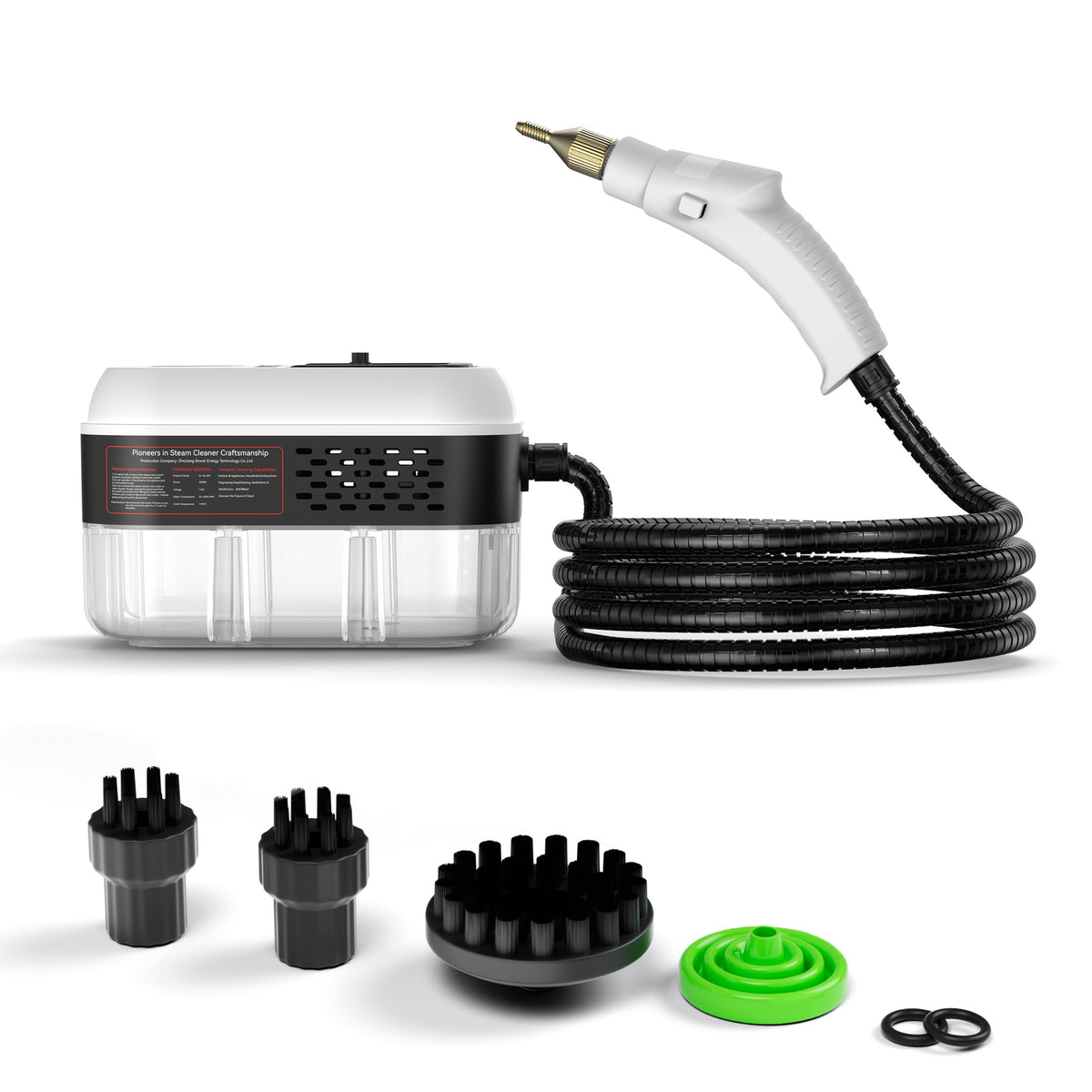 Handheld Steam Cleaner, High-Temperature Steam Cleaning Machine for Whole Home, Multi-Surface Steamer for Kitchen Grease, Bathroom Grout, Sofa, Car & Upholstery, KINETIHOME White
