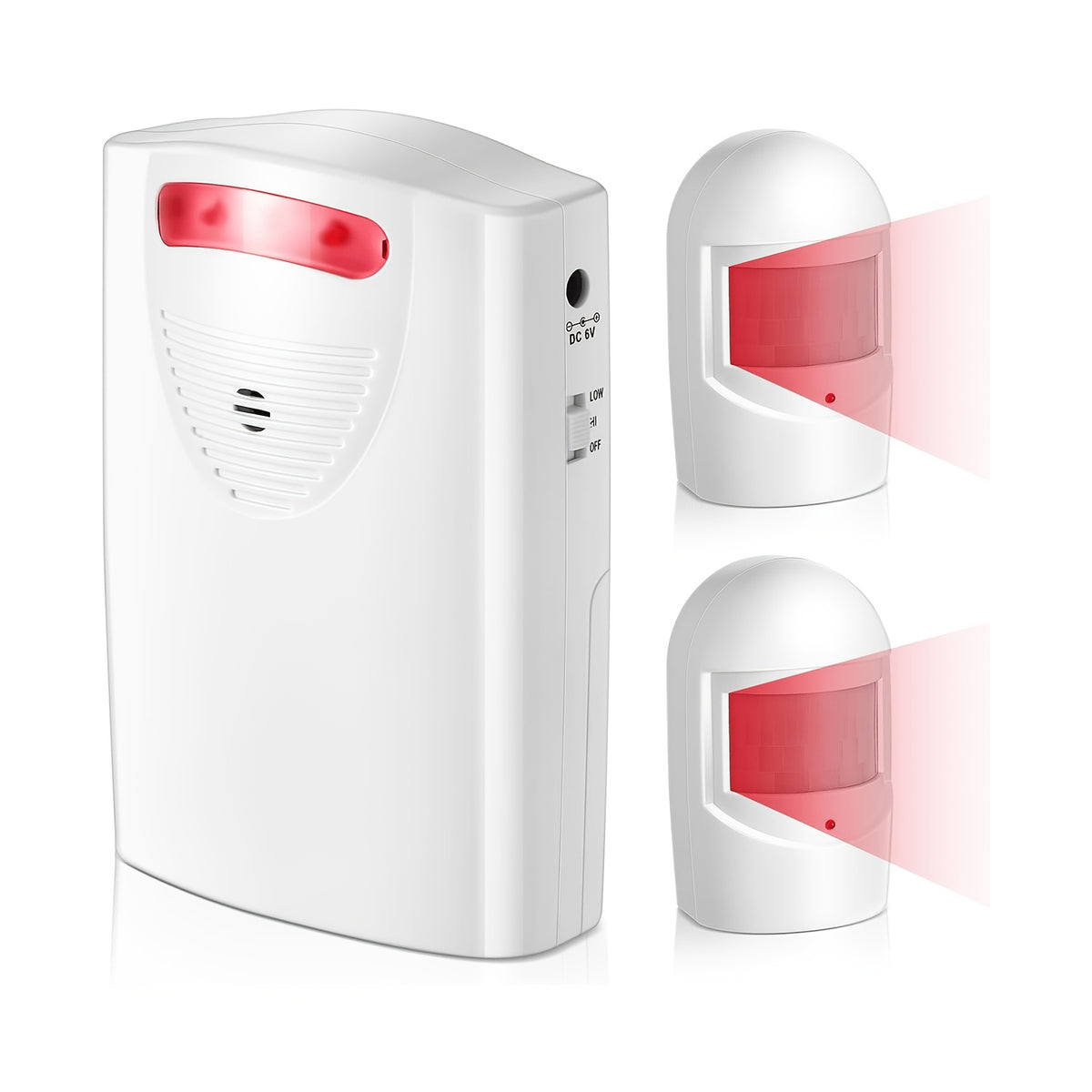 Driveway Alarm Wireless Outside Motion Sensor with Receiver, Infrared Detector Alert System for Home Security, Business, Garage and Property