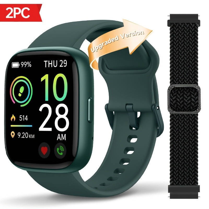 1.83 Inch HD Smart Watch for Men and Women, Wireless Calling Smartwatch with Built-in Alexa, Fitness Activity & Sleep Tracker, 100+ Sport Modes, Multiple Watch Faces, for iPhone Android