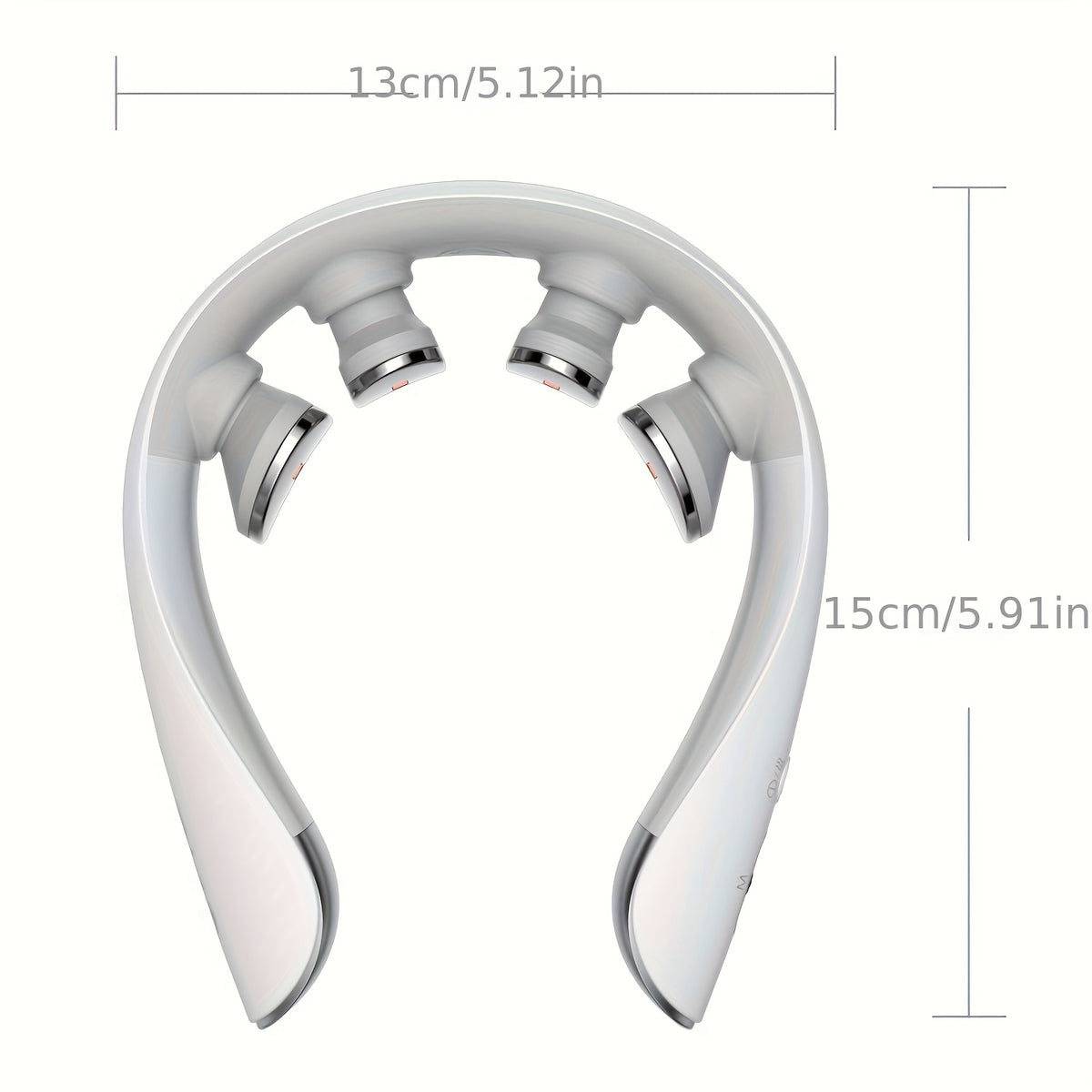 Heated Cordless Neck Massager SKG K5-3 Pro in White, Portable Personal Massage Device with Listed Vibration for Home, Office and Travel Relaxation Routines