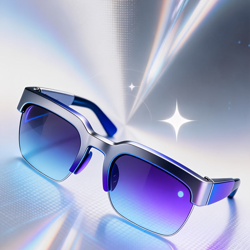 Hands-Free Translation Glasses with Listed AI Real-Time Language Translation, Audio System and Built-In Microphone for Travel Conversations and Office Use