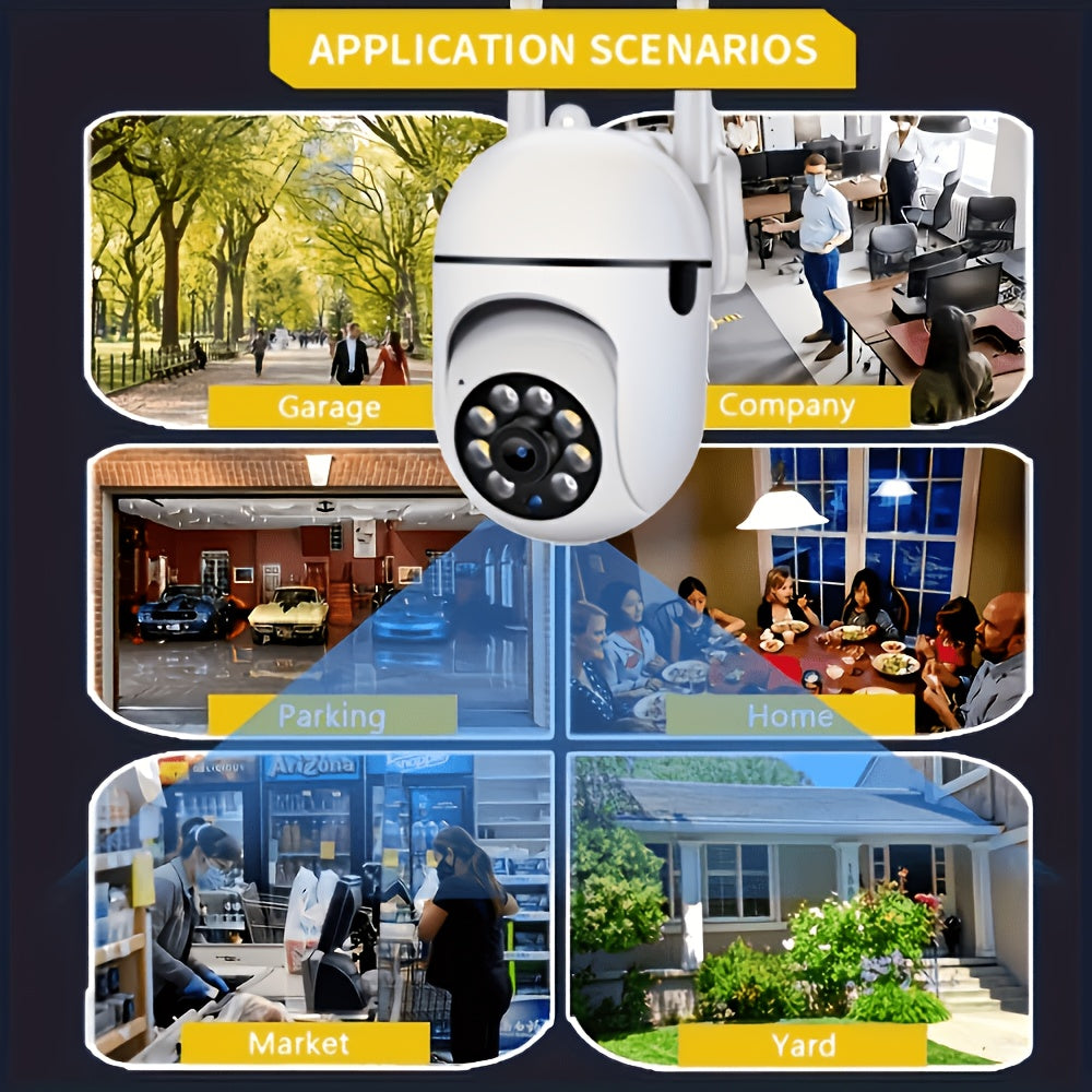 Motion-Tracking Indoor Camera 4-Pack with Listed 3MP Video, 2.4GHz Single-Band WiFi, Pan-Tilt Design, Full-Color Night Vision, Auto Alerts and Two-Way Audio