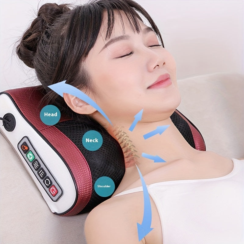 Kneading Neck and Shoulder Massager, Electric Personal-Care Device for Back and Foot Massage, Everyday Home Massage Gift for Men, Women and Parents