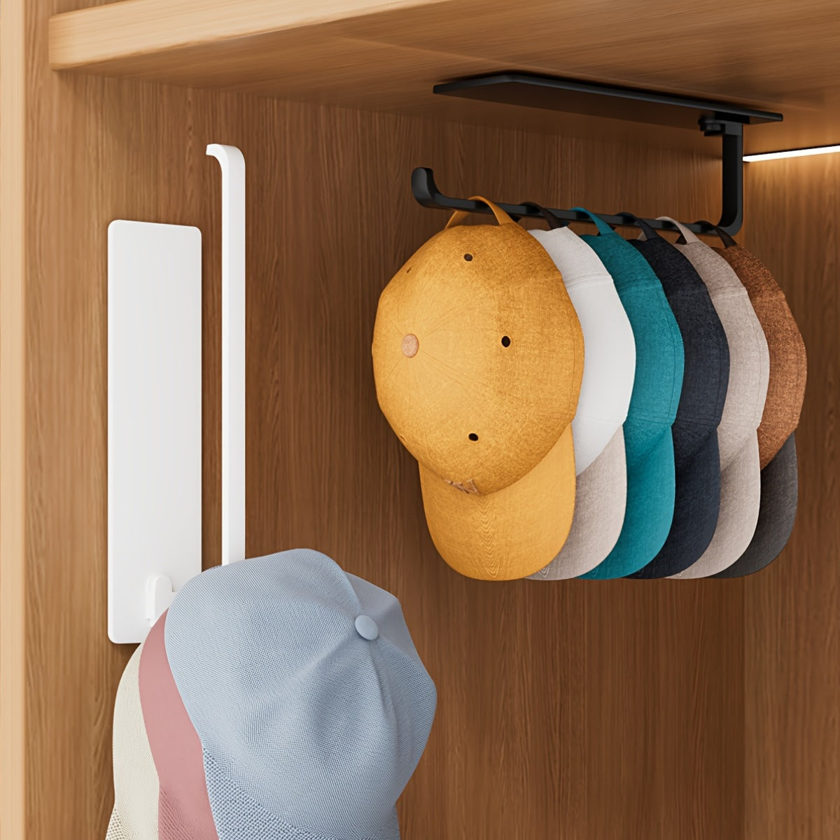 Under Cabinet Paper Towel Holder by Amoichic, Single Plastic Hanging Roll Dispenser in Milky White, Grey or Black for Compact Kitchen and Bathroom Organization